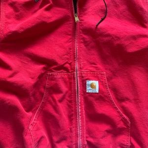 Red VINTAGE Carhartt Men Jacket
